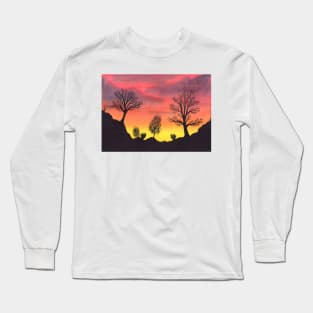Trees at Sunset Long Sleeve T-Shirt